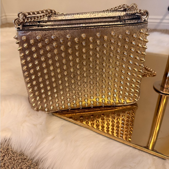 Christian Louboutin Handbags - Christian Louboutin Gold Studded Crossbody Bag